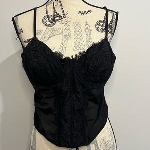 Garage Y2K Black Lace Corset top